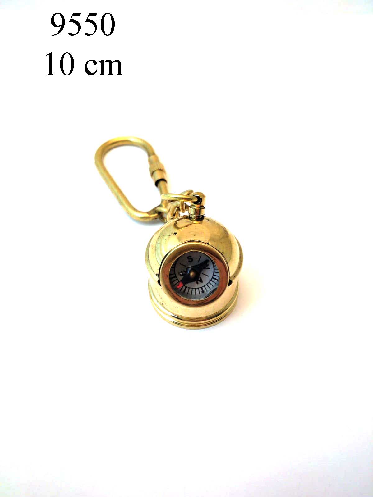 Pirinç Top Pusula Anahtarlık